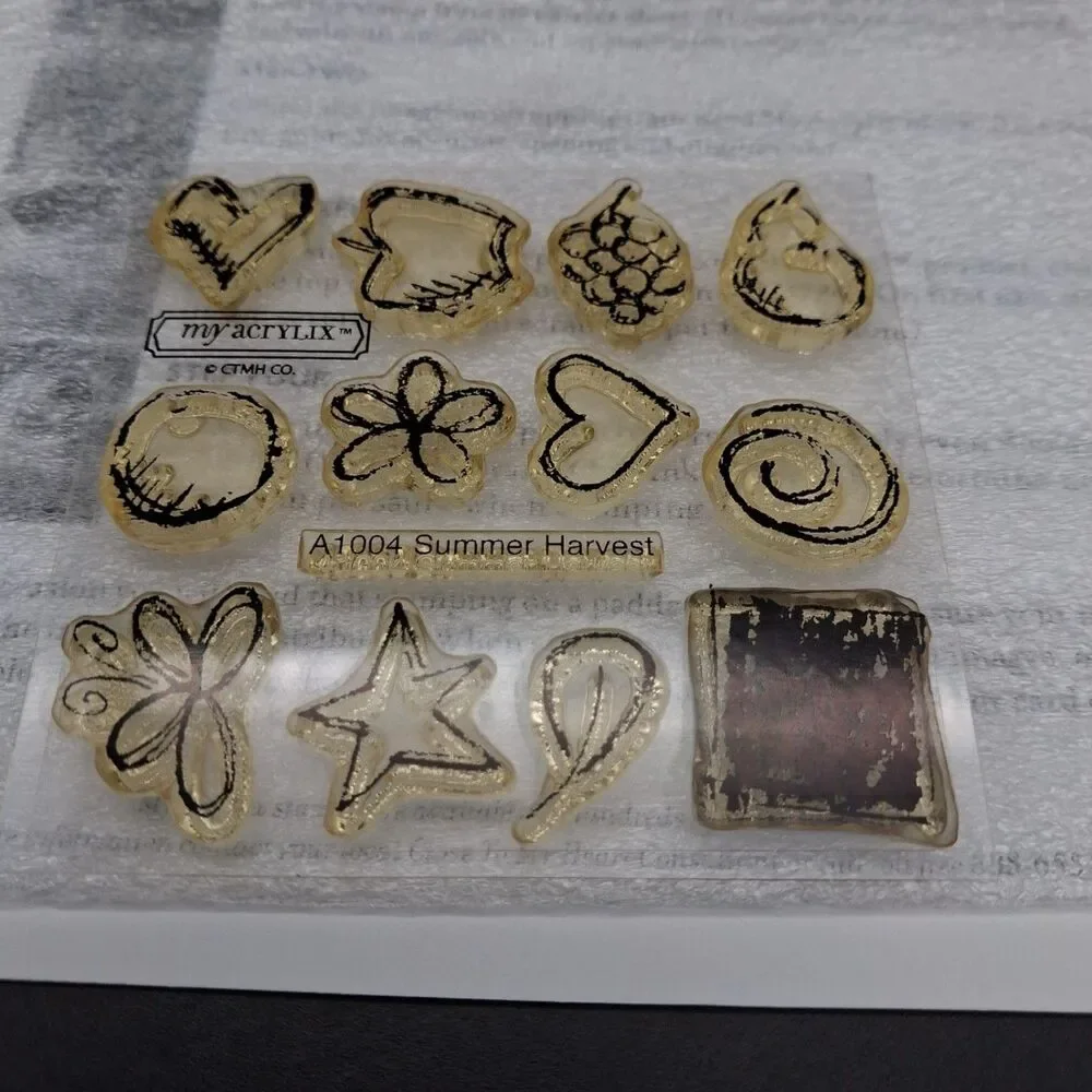Close To My Heart Everyday Stamp Lot Friendship Cherish Harvest CTMH Retired